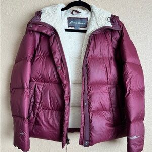Eddie Bauer Maroon “Puffy” Jacket